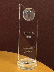 MAPPS 2015 Award